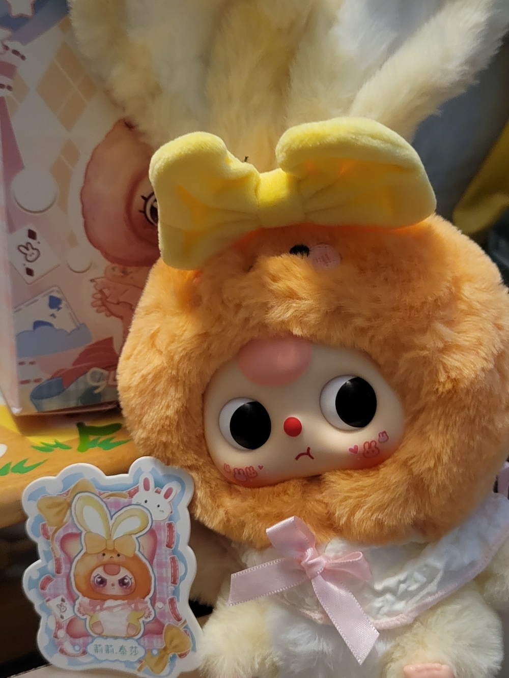Baby Three - Lily Town Rabbit - Orange And Yellow - V2